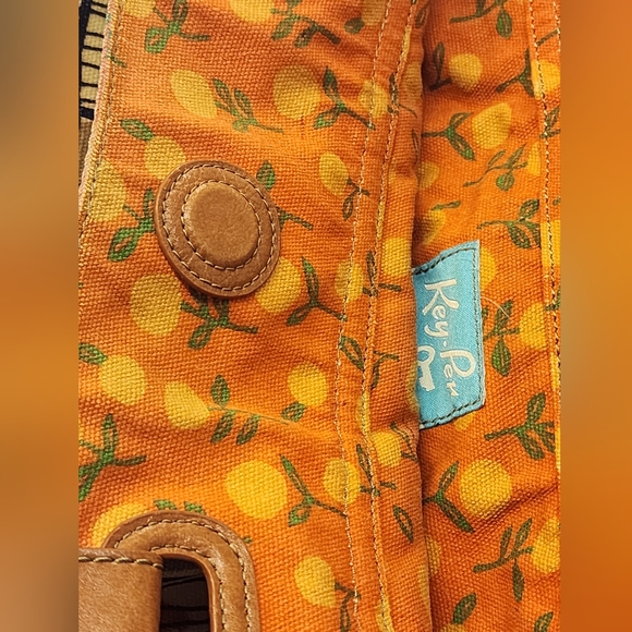 Fossil Vintage Birdcage Key-per Keyper Coated Canvas - Picture 5 of 13